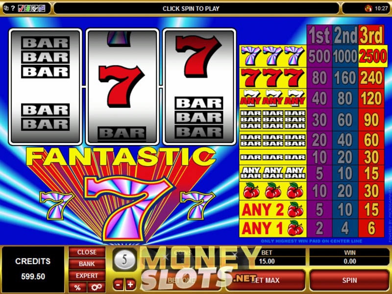 No Registration Required To Play The Fantastic 7S Slot Game