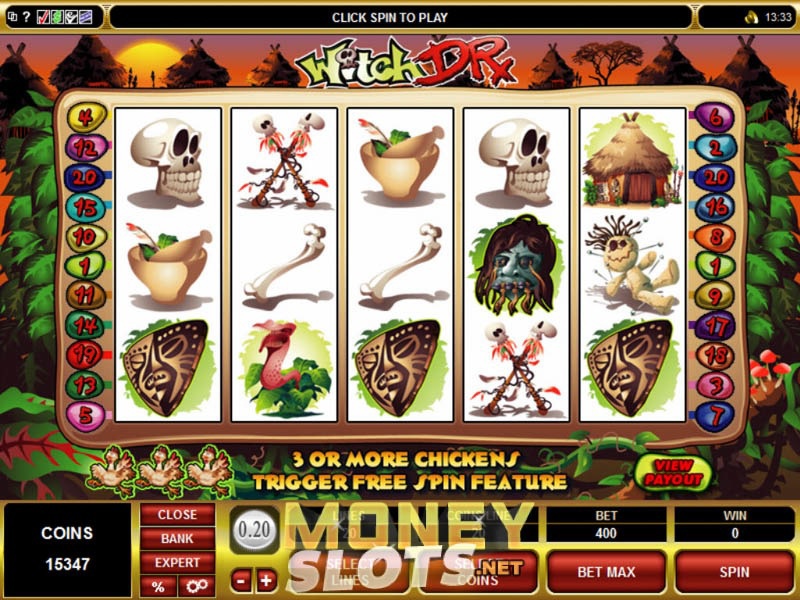 Witch doctor gambling