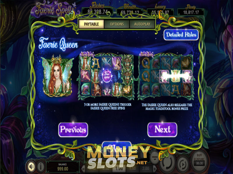 Faerie Spells Slot Machine