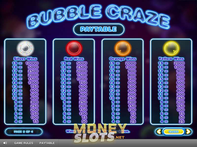 Tokens bubble craze igt casino slots kingston