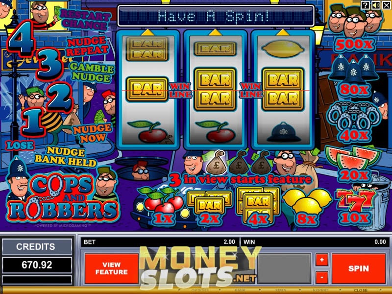 cops and robbers slot game