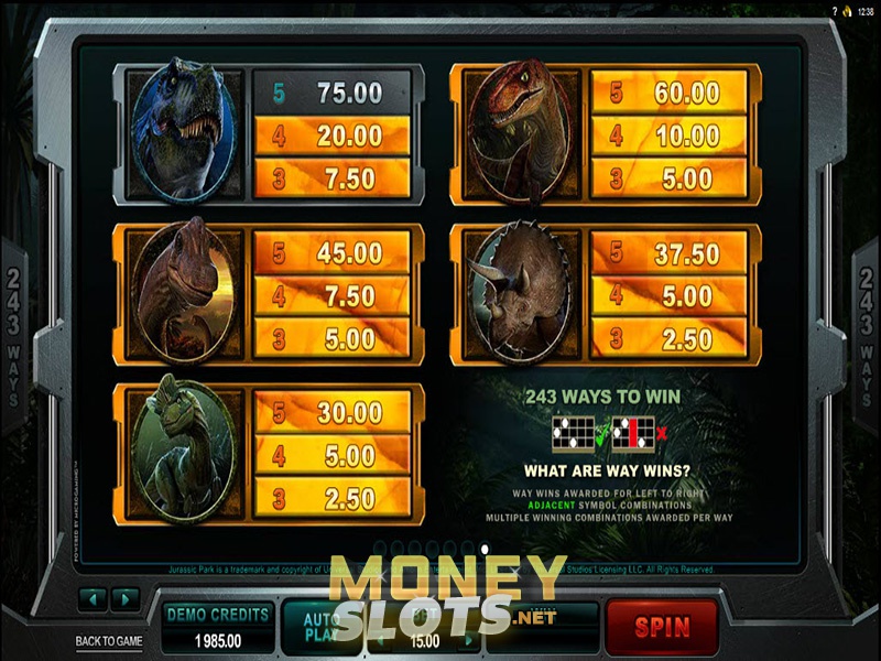 Jurassic Park Slots Jurassic Park Slots