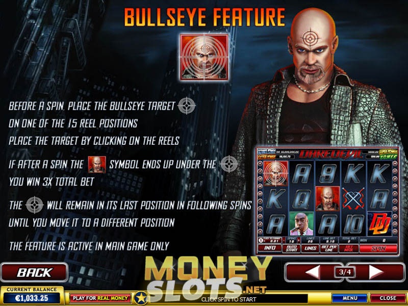 Oct 25, · Daredevil is another Marvel-themed 5-reel, line online slot from Playtech linked to their Marvel Jackpot and a free spins mode and Bullseye feature.Yalvaç
