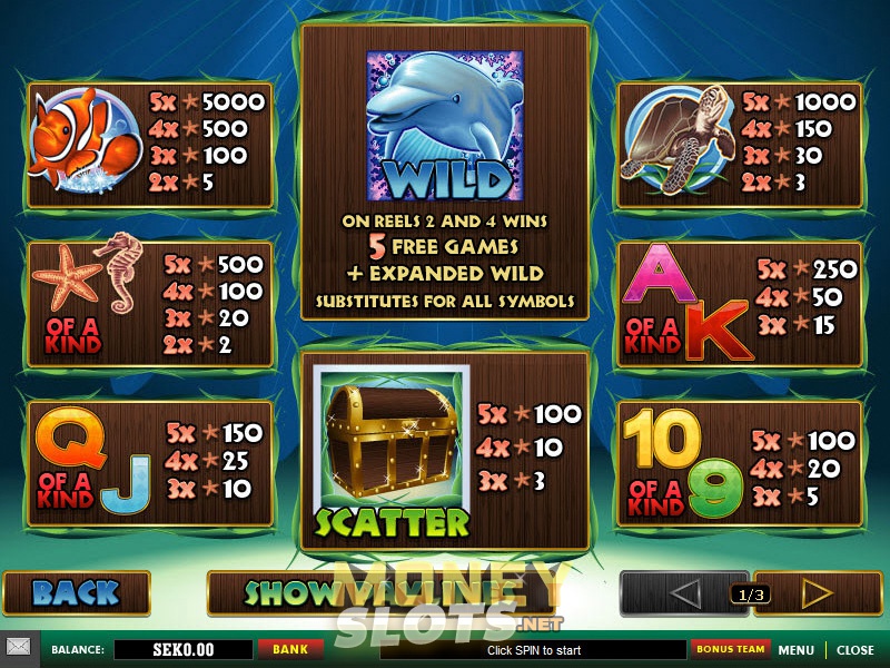 Ever bonuses dive beneath the sea playing dolphin cash slots mini