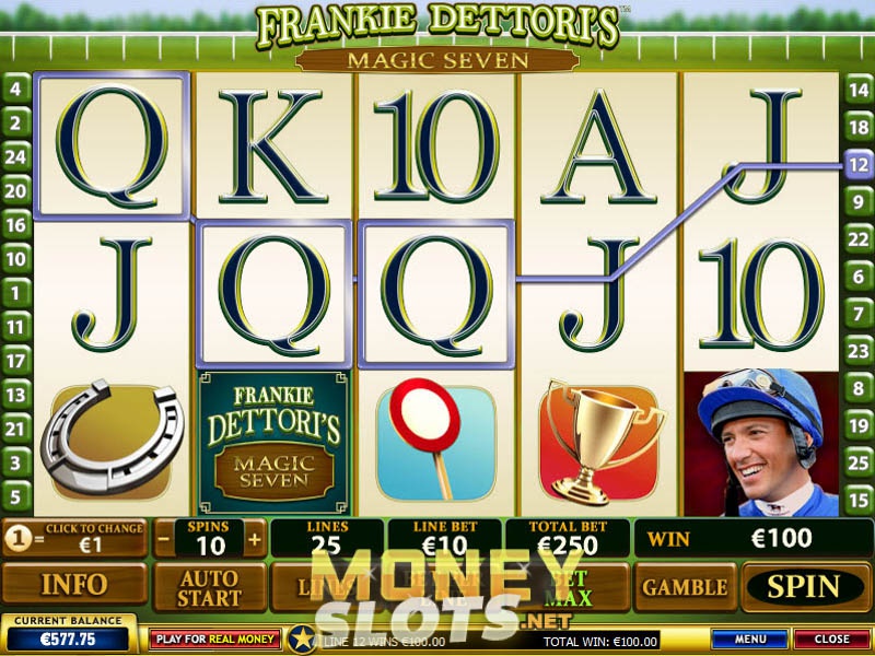 Frankie Dettoris Magic Seven Slot Machine