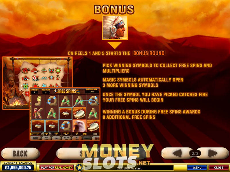 Decide to not leave your house, play with Wild Spirit free slot game and go through the life on your own.On the reels you can find an eagle: several symbols, buffalo skin drums and regular symbols standing for playing cards icons: A, K, Q, J, 9 and 