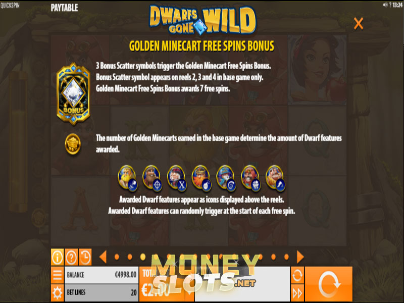 Dwarfs gone wild quickspin slot game noise offline mobile