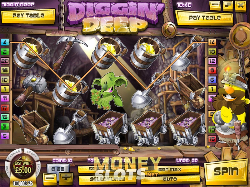 Diggin Deep Slot Game Review | Rival Gaming