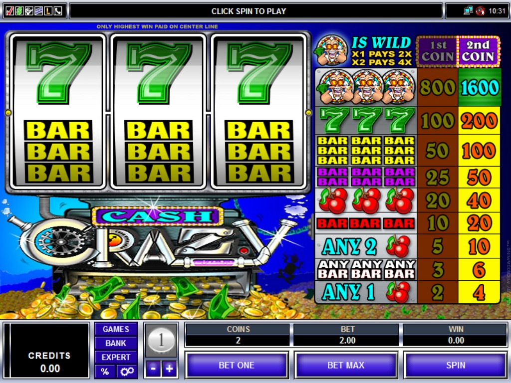 cash crazy игровой автомат